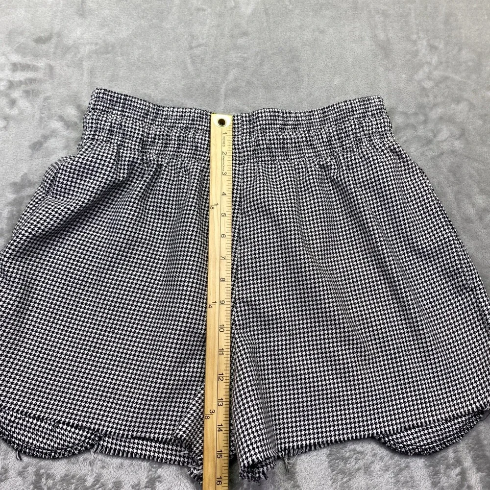 Uncommon Threads Houndstooth Elastic Waist Shorts Black White Style 4000 Mens‎ M